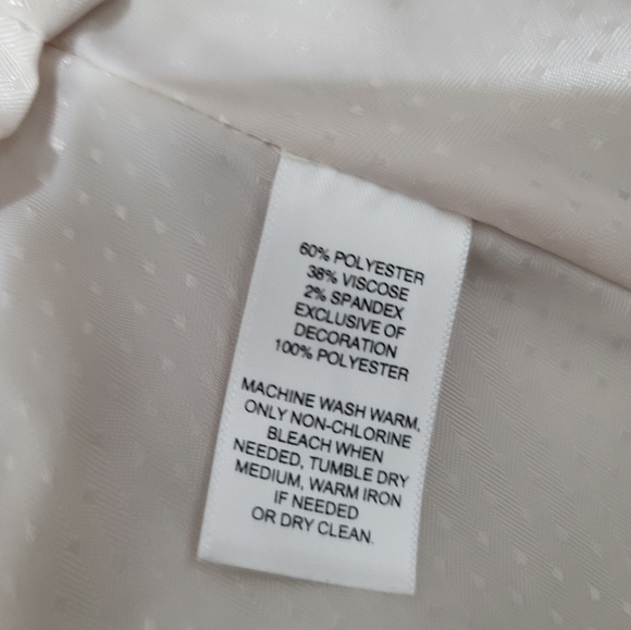 WHITE HOUSE BLACK MARKET Tan Peplum Blazer Size 10 - Picture 7 of 7